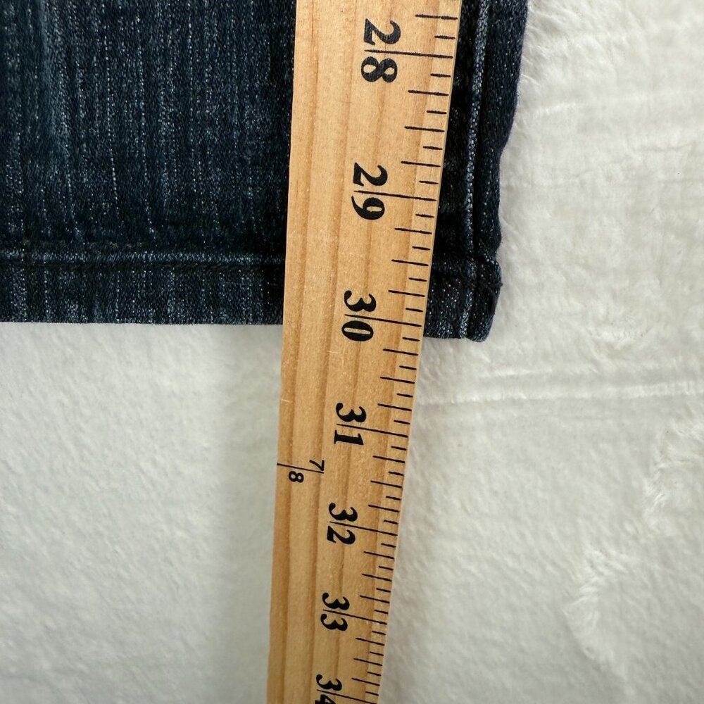 Flavour Blue Jeans By Bubble Gum Size 12 Women's Straight‎ Leg Dark Wash - Picture 8 of 8